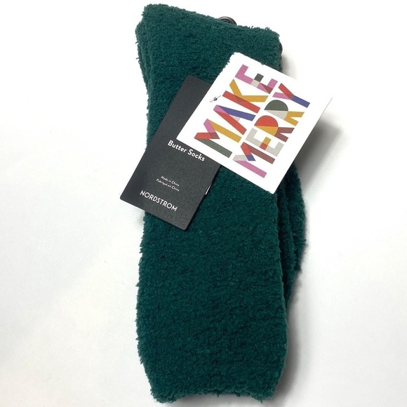 Nordstrom green Butter Socks NWT - Picture 1 of 4